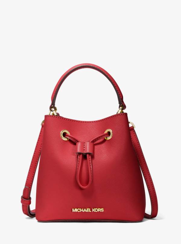 Damske Prenosná Taška Michael Kors Suri Small Saffiano Leather Tmavo Červené - Kabelky Michael Kors Lacne | MHPJF-3269